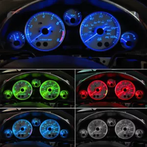 6 x For Mazda MX5 MX-5 Mk1 Mk2 LED DASHBOARD & HVAC / HEATER UPGRADE BULBS KIT - Picture 1 of 6