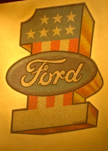 FORD NUMBER ONE OLDTIMER 70er MUSCLE CAR BÜGELBILD TRANSFER - SCHÖN, B-26 - Bild 1 von 2