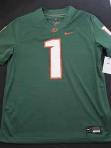 Nike FAMU Florida A&M Rattlers Home Football Jersey Green Men Sz L #1 New Rare - Picture 1 of 3