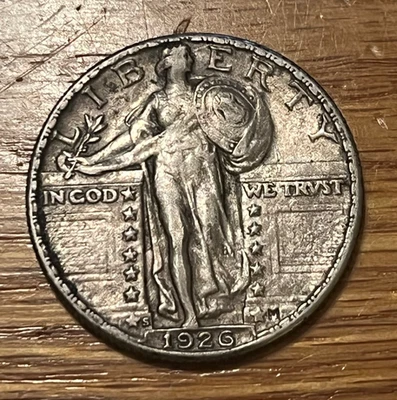 1926-s Standing Liberty  Quarter,  XF / AU , choice ! - Image 1 of 4
