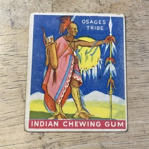 1933 Goudey Indian Gum Card #18 Osages Tribe #140, Series 48, (EX+) - Bild 1 von 2