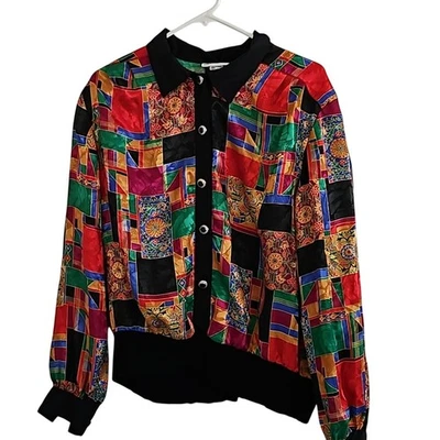 Blusa vintage multicolor Heritage Road talla X-grande Foto 1 de 4