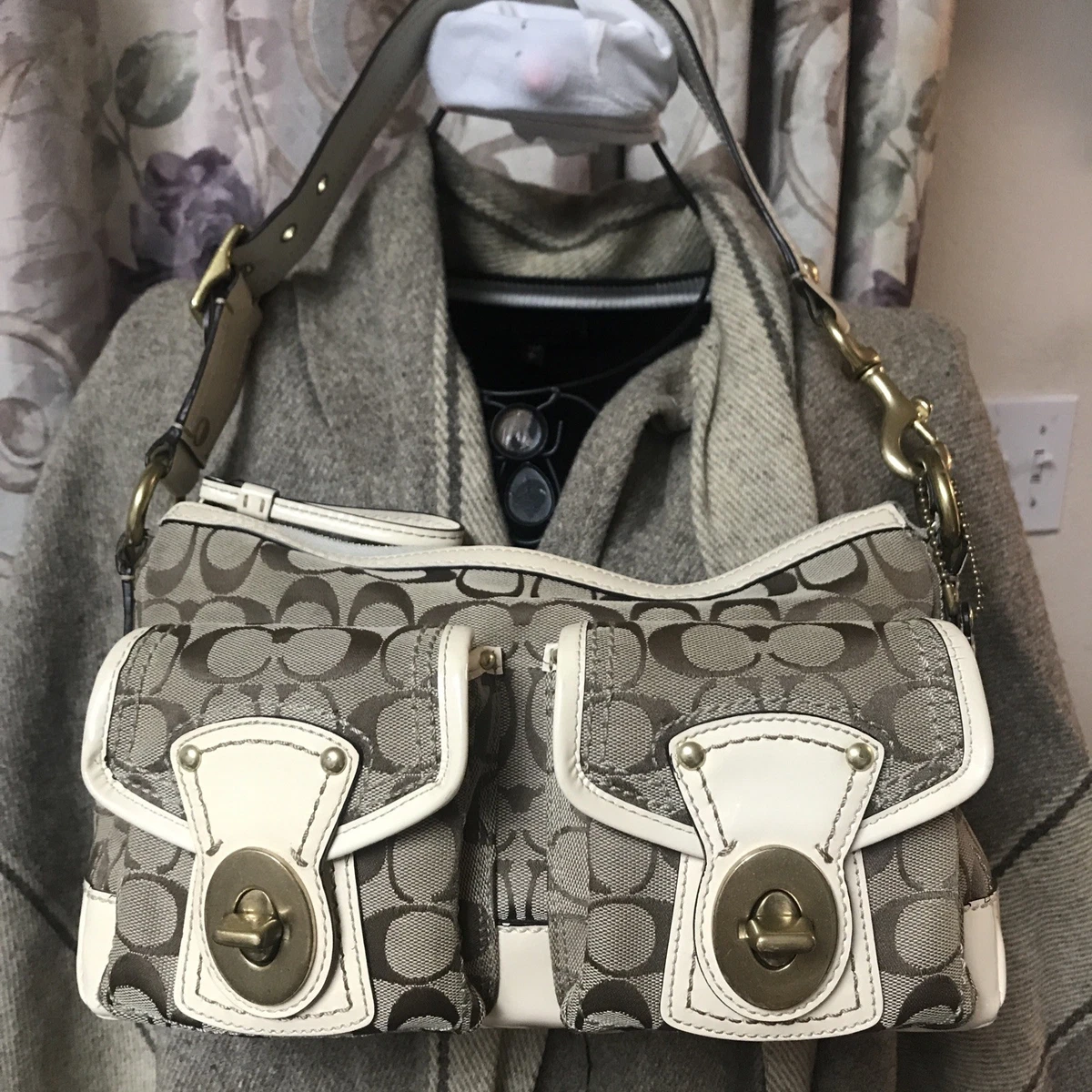 バッグ Coach handbag Legacy Python Nylon Coach Legacy Zip Nylon Exterior Bags & Handbags for Women for sale