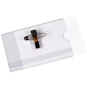20 Pack Waterproof Name Badges with Clip and Pin for Schools and Offices - Picture 1 of 7