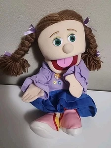 Bambola Silly Puppets Amy Peach 14” bocca e braccia mobili corpo intero finto giocattolo - Foto 1 di 10