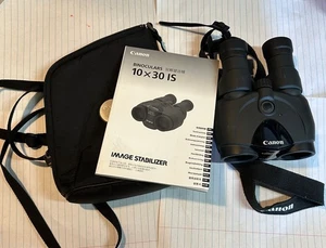 Canon IS 10X30 Binoculars Image Stabilizer - with strap, case, manual, warranty - Picture 1 of 12