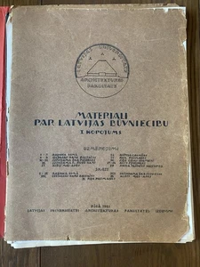 1921/23 Latvian Construction Diagrams Issued by Uni of Latvia Architecture Dept - Bild 1 von 16