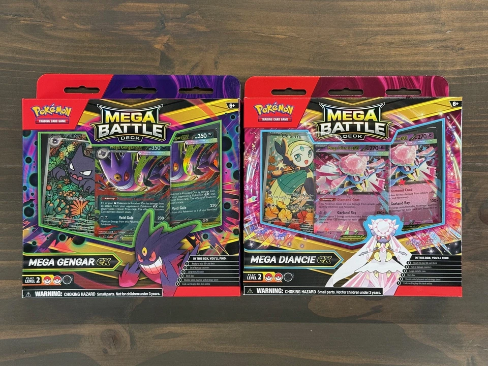 Pokemon Mega Gengar EX + Mega Diancie EX Battle Deck Set of 2 Brand New Sealed - Image 1 of 1