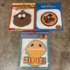 Danger Mouse Zippy Looney Tunes Permanently Stick On Iron on x 3 - Picture 1 of 5