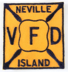 Vtg NEVILLE ISLAND Pennsylvania VFD Volunteer FIRE DEPARTMENT Embroidered PATCH - Picture 1 of 2