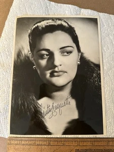 Anita Cerquetti Oper Sopran original Autogramm signed 7” x 9” Foto - Bild 1 von 5