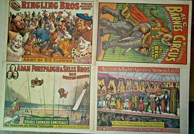 Vintage 1960 Circus World Museum Poster Set of 4 Posters New Old Stock - Image 1 of 4