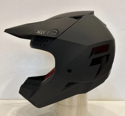 Casco de moto de cross Open Box Shift Youth Whit3 Label negro mate juvenil pequeño Foto 1 de 4