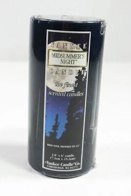 Yankee Candle Pillar Midsummer's Night 2.8" x 6" - Sealed - Image 1 of 3