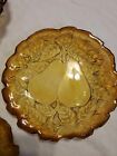 Dish Lot Indiana Glass Sweet Pear Tiara 6&quot; Bowl w 3)  6&quot; serving Plates VTG