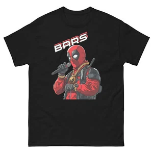 Unisex Deapool Tee, BARS, Funny Shirts, Marvel Comics, MC Deadpool T-shirt - Picture 1 of 7