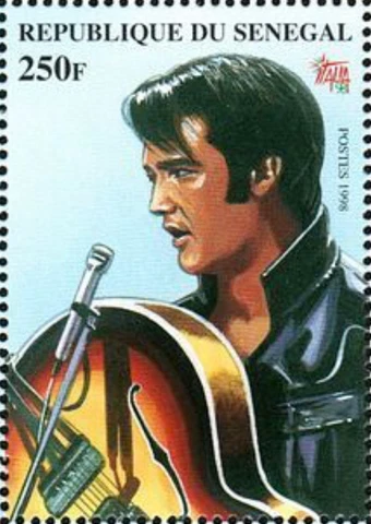 Senegal #YT1306 MNH 1999 Elvis Profile Guitar [1350c Mi1617] Cover