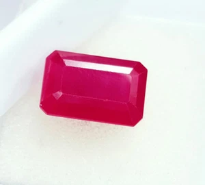 Gema de rubí rojo natural certificada Mozambique 7,97 quilates piedras preciosas sueltas sin tratar - Imagen 1 de 9