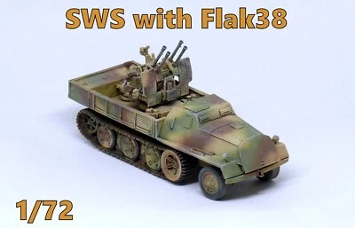 SWS PRO CONSTRUIDO 1/72 con Flak38 - modelo listo - ¡¡NUEVO!!! - Imagen 1 de 4