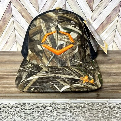 Evoshield Mens Outdoor Hunting FlexFit Trucker Hat Realtree Camo Size S/M NWT - Image 1 of 4