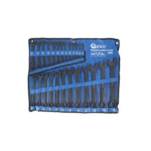 SET CHIAVI COMBINATE STELLA E FISSA 25pz 6-32mm ACCIAIO Cr-V NERE GEKO G11261 - Foto 1 di 5