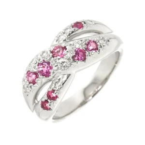 TASAKI Sapphire Diamond 0.13ct Ring Platinum size5.5-5.75(US) 90278397 - Picture 1 of 9
