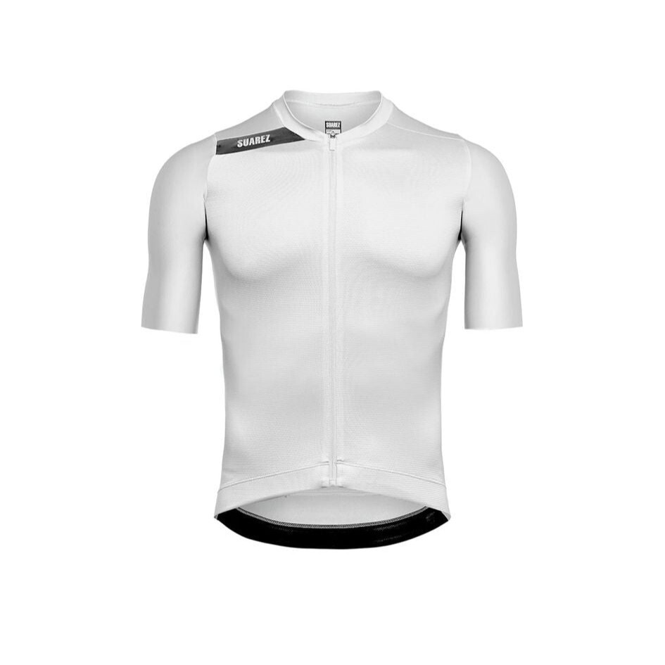 新品サイクルジャージ　SUAREZ　アイボリー（S) Men's Cycling Jersey Solid Dark Forest | Suarez Clothing