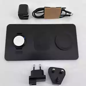 SATECHI Trio Wireless Charger With Magnetic Pad - Black (ST-X3TWCPM) - Picture 1 of 2