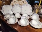 Set Of 21 Antique Hand Painted Soft Paste Porcelain Tea Desert 7466 England