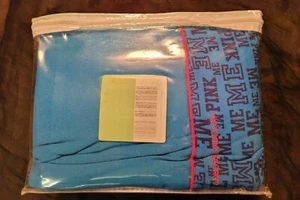 NEW Victoria’s Secret PINK ME Vintage JERSEY Sheet Set Blue RARE - Picture 1 of 7