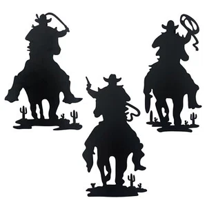 Western Cowboy Wall Decor Vintage Cowboy Wall Art Indoor Home Decor Rustic Do... - Picture 1 of 7