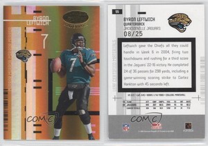 2005 Leaf Certified Materials Mirror Gold /25 Byron Leftwich #55
