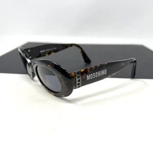 GAFAS DE SOL VINTAGE MOSCHINO M3527 OVALADAS NEGRAS 90 Hearts Deco - Imagen 1 de 14
