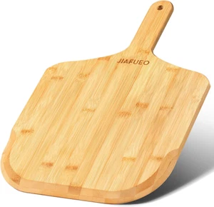 Pizza Peel 12 Inch Bamboo Pizza Board Wooden Paddle for Baking Homemade Pizza - Picture 1 of 7