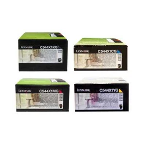 Lexmark Toner Set C544X1KG, C544X1CG, C544X1MG, C544X1YG, 4 Farben, OVP - Bild 1 von 1