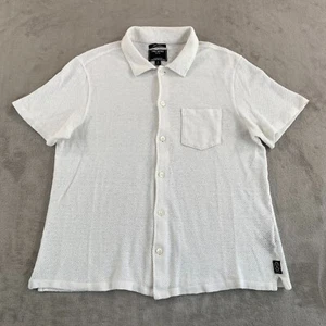 Todd Snyder Pocket Shirt Men Small White 100% Italian Linen Short Sleeve NWOT - Picture 1 of 7