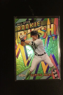 2024 Topps Chrome  Curtis Mead RC CERR-6 All Etch Rookie Rush Tampa Bay Rays - Image 1 of 2