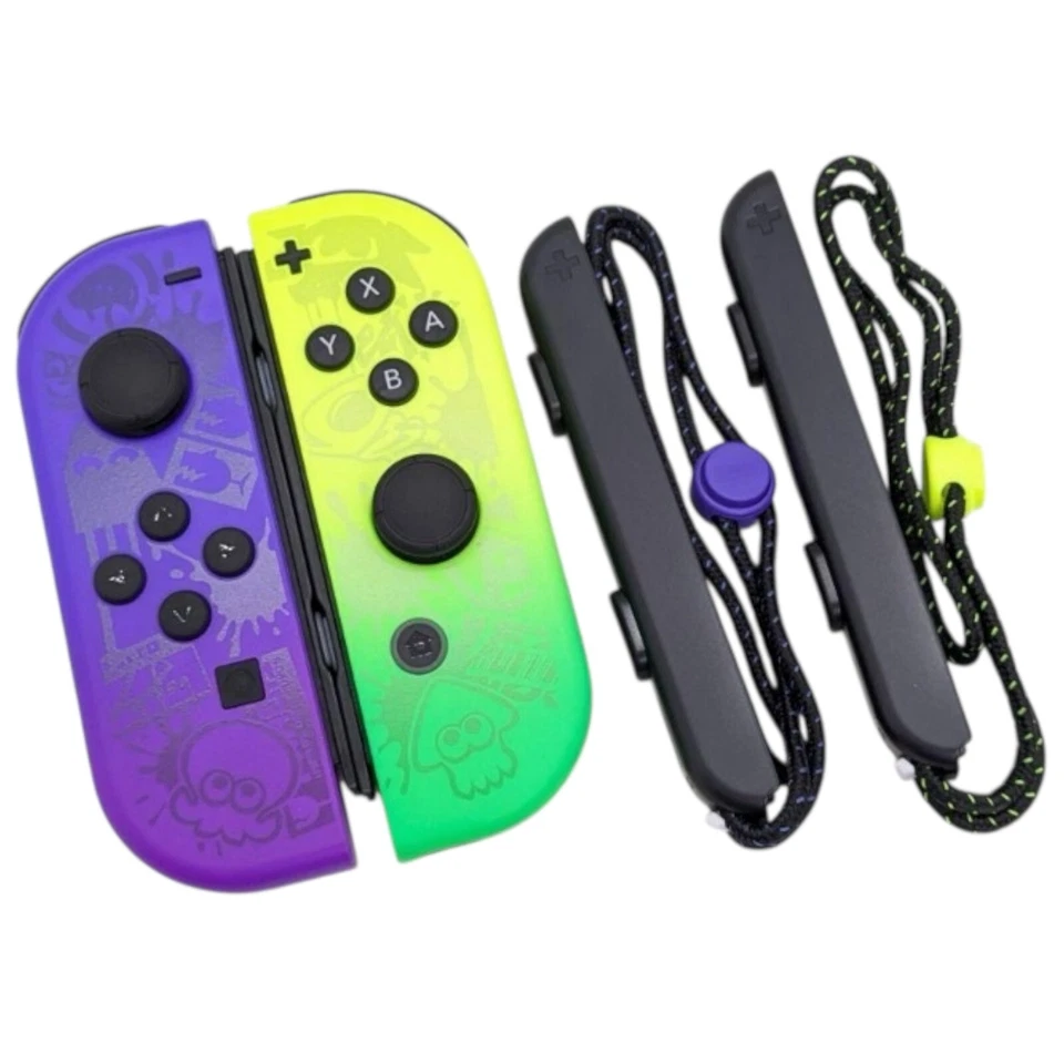 Nintendo Official Switch Splatoon 3 Edition Joy-Con Controller LR & Straps Set - Image 1 of 4