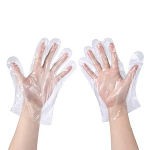 100 Pcs Disposable Plastic Food Prep Gloves for Food Handling Cooking - Picture 1 of 5