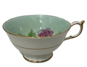 Taza de té PARAGON pintada a mano porcelana de hueso solo doble garantía AMAPOLAS SALVAJES Inglaterra - Imagen 1 de 9