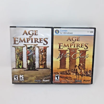 Games Lot: Age Empire III 3  & War Chiefs Expansion Pack (Windows PC Game) - Image 1 of 4