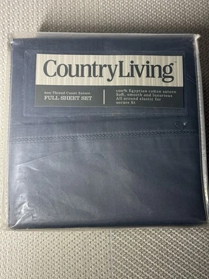Juego de sábanas Country Living tamaño completo 600 hilos 100 % algodón egipcio satén Foto 1 de 3