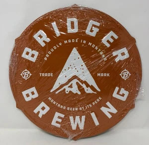 Bridger Brewing Montana Beer 15” Metal Tin Tacker Sign - Picture 1 of 2