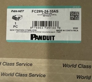 Panduit MPO-LC Fiber Cassette OS2 24 Fiber Method A FC29N-24-10AS - Picture 1 of 4