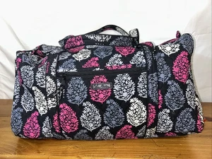 Vera Bradley, Black Pink Gray Northern Lights XL Duffle Travel Overnighter Bag - Picture 1 of 9