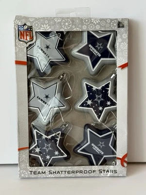 NFL Dallas Cowboys Shatterproof Star Ornaments Set - Image 1 of 4