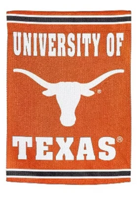 "Bandera de jardín de gamuza en relieve Texas Longhorns 12,5x18"" NCAA fútbol perenne" Foto 1 de 4