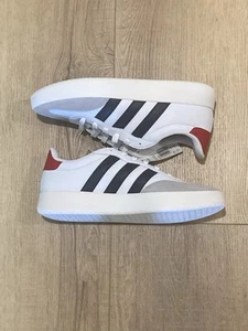 Adidas Barreda Tennisschuhe weiß marine mit rot Größe 9 Herren " - Bild 1 von 5