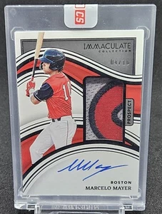 2023 Panini immaculate MARCELO MAYER Prospect Patch Auto #/10 RED SOX - Picture 1 of 2