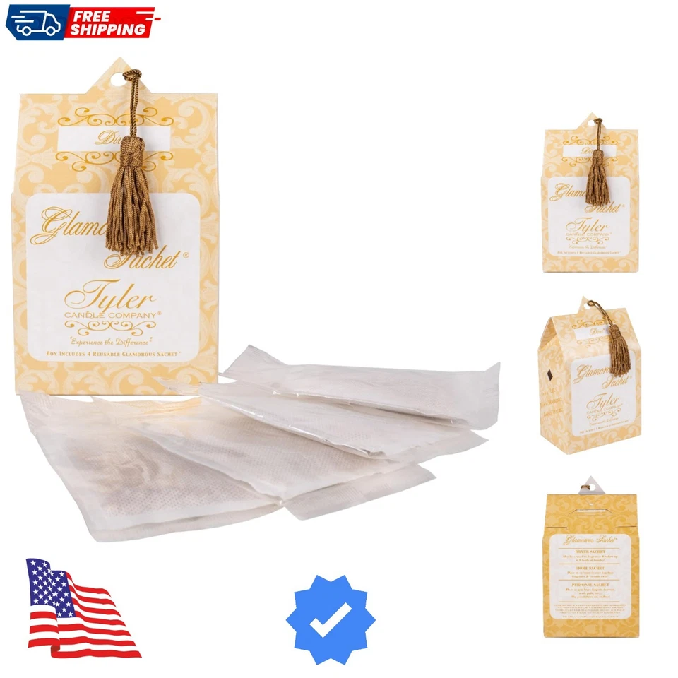 Tyler Candle Co Diva Scented Set of 3 Laundry Dryer Sachets UPC 803821401113
